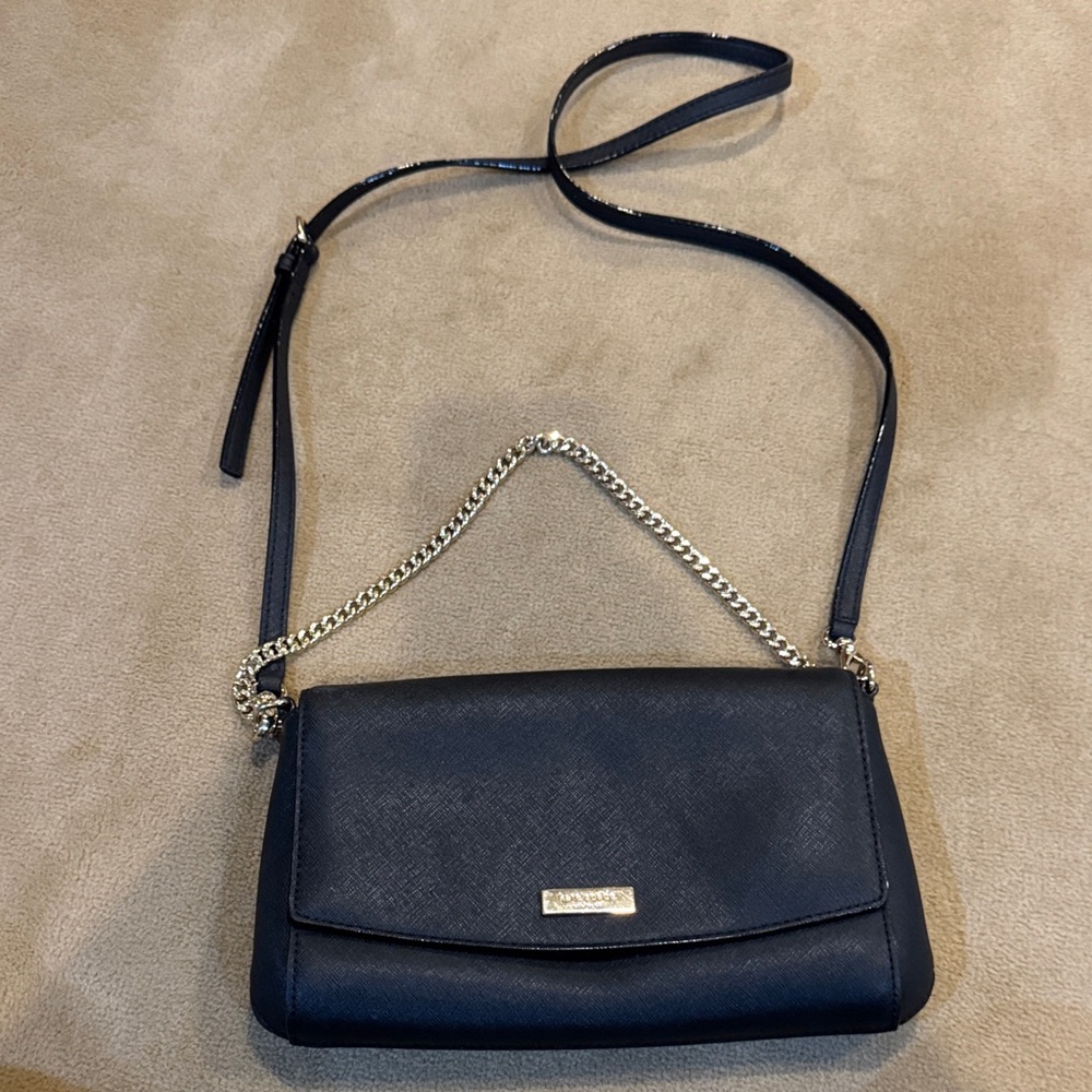 Black Leather Shoulder Bag